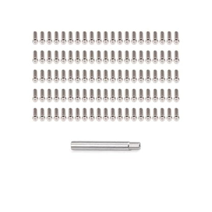100pcs M2 M3 Steel Scale Beadlock Ring Screws 1.9 2.2 Wheel Rims for 1/10 RC Crawler Car TRX4 Axial SCX10 AXI03007 VS4-10 LCG(M3 8mm)