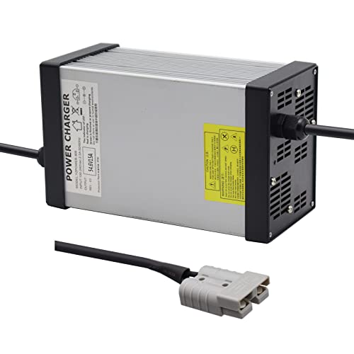 54.6V 15A Battery Charger for 48V Li-ion Battery for 13S Lithium Batteries Fast Charge SB50 Connector