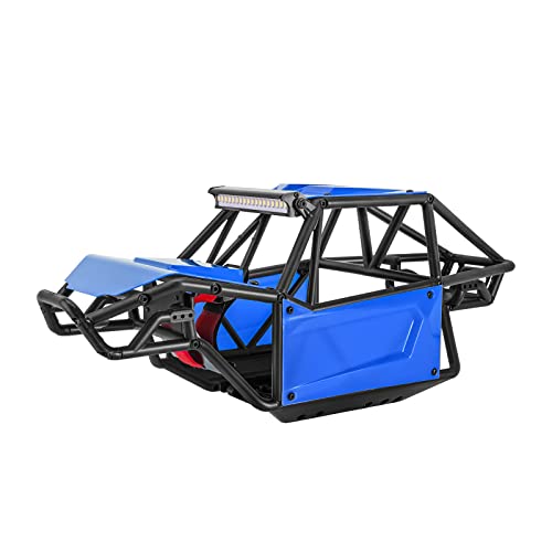 INJORA Nylon Rock Buggy Roll Cage Body Shell Chassis Kit for SCX10 II 90046 UTB10 1/10 RC Crawler Upgrade Parts (Blue) - color: Blue