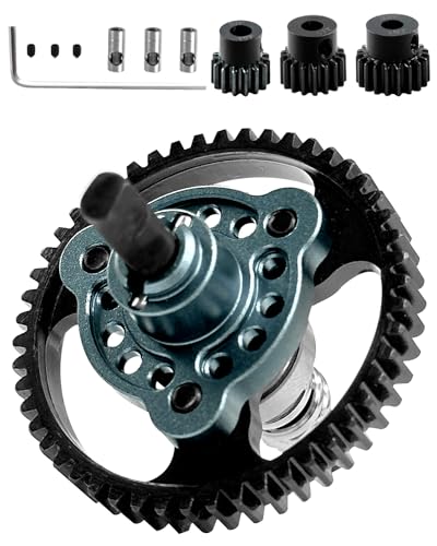 53T Spur Gear Upgrades Part for Slash 4X4/VXL Stampede 4X4/VXL Rustler 4X4/VXL,53T Slipper Clutch Eliminator with Pinions Gears Set(15T 17T 19T),Hardened Steel RC Upgrades,#6878,Titanium - color: Titanium(53t)