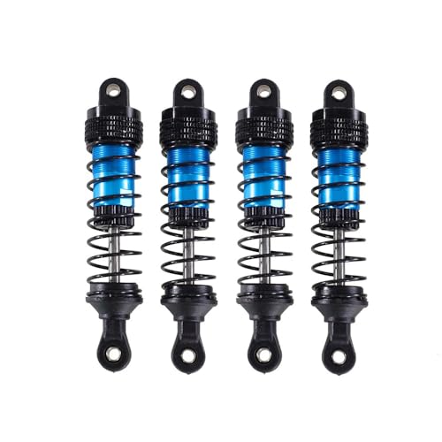 4PCs Upgraded Shock Absorbers Front ＆ Rear Hydraulic Shock Absorbers for MJX Hyper Go SCY Wltoys H16BM H14BM 14301 14302 14303 1/12 1/14 1/16 RC Car Upgrade Parts (80mm Blue) - color: 80mm Blue