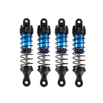 4PCs Upgraded Shock Absorbers Front ＆ Rear Hydraulic Shock Absorbers for MJX Hyper Go SCY Wltoys H16BM H14BM 14301 14302 14303 1/12 1/14 1/16 RC Car Upgrade Parts (80mm Blue) - color: 80mm Blue