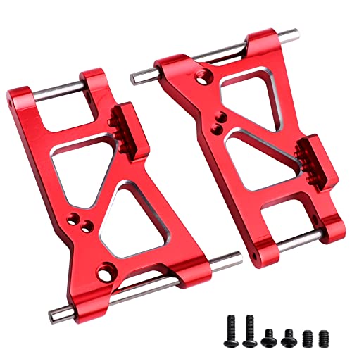 Aluminum Suspension Arms Set Front & Rear for Traxxas 4-Tec 2.0 VXL AWD 1/10 RC Touring Car (Red) - color: Red