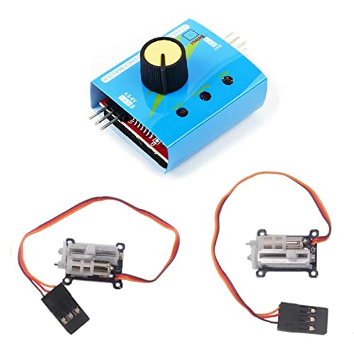 2pcs Tiny 1.5g servo Micro Linear Digital Servo Lightweight Mini Size for Indoor Aircraft Small RC Plane with 3CH Digital Multi Servo Tester