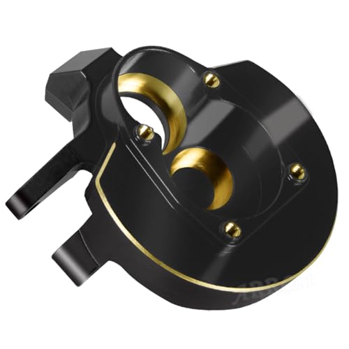 Brass Inner Portal Covers Front Steering Knuckles Upgrades Part for Capra UTB/SCX10 III,ARRCat 2PCS Brass Inner Portal Covers Front Steering Knuckles,Replace# AXI232006,Black