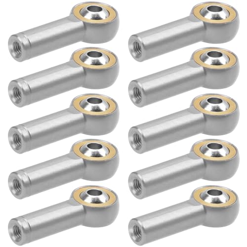 10Pack Vgoohobby Aluminum CW CCW M3 Link Rod Tie Rod End Ball Head Joint Holder 26mm Compatible with Axial Redcat HSP Traxxas HPI 1/10 RC Car Truck DIY Robot Boat Airplane (Silver) - color: Silver
