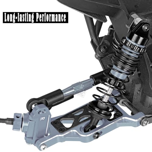 RC for 1/10 Slash 2WD,Slash 2WD VXL Upgrades Parts Shocks&Drive Shaft CVD&Front Rear Suspension A Arms&Caster Block&Steering Blocks&Rear Stub Axle Carriers&Turnbuckles Camber Link,Titanium - color: Titanium(for 1/10)
