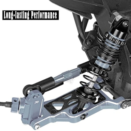 RC for 1/10 Slash 2WD,Slash 2WD VXL Upgrades Parts Shocks&Drive Shaft CVD&Front Rear Suspension A Arms&Caster Block&Steering Blocks&Rear Stub Axle Carriers&Turnbuckles Camber Link,Titanium - color: Titanium(for 1/10)