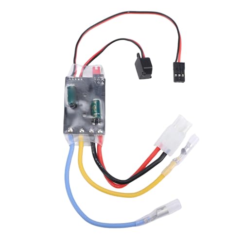 Dpofirs Brushed Motor ESC 60A for RC Boat Car Crawler | Copper Controller for 380 370 540 550 Motors with Low Volt Protection