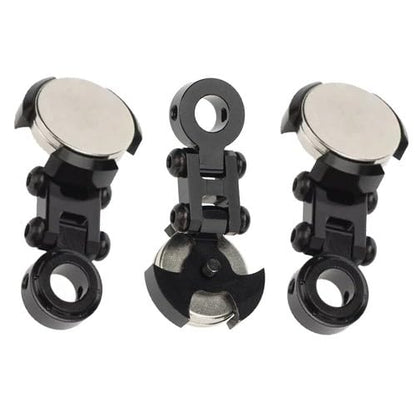 3pc Invisible Magnetic Body Post Mounts – Black Alloy, Engineered for 1:10 RC Car Bodies, No Drilling, Strong Magnet Absorption