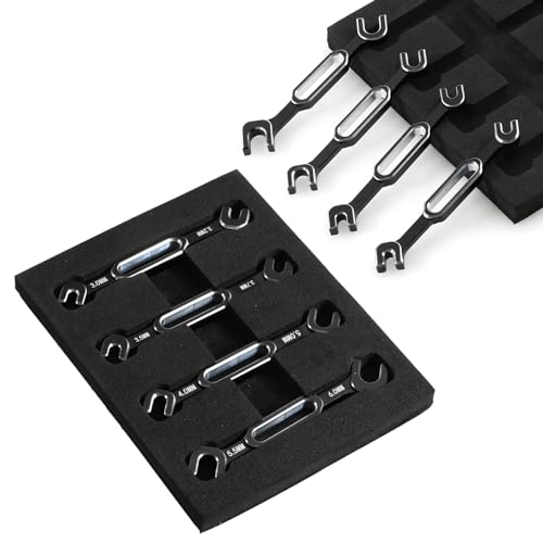 kingsea RC Car Wrench Aluminum Alloy Turnbuckle Nut Ball Joint Remover 3.0/3.2/3.5/3.7/4.0/5.0/5.5/6.0mm Universal Repair Tool Compatible with RC Car Boat RC Drone, Black - color: Black