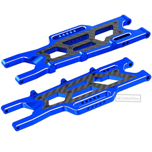 RC Alloy Suspension Arms Upgrades Part for 1/10 Outcast 4x4 4S V2 BLX,Kraton 4x4 4S V2 BLX,Front Rear A Arms Suspension Arms Hops Up,Replace ARA330711 ARA330710,Navy Blue - color: Navy Blue(4pcs)