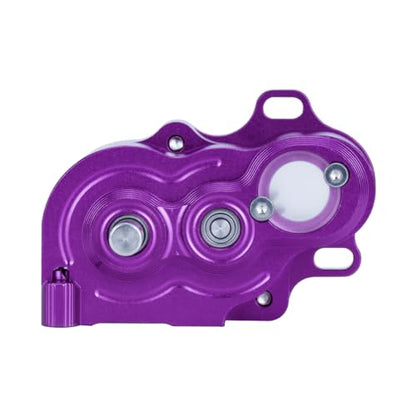 1/10 RC Transmission Speed Gearbox,LCG Crawler R2 Metal Transmission Low Center of Gravity Gearbox for 1/10 RC Car SCX10 TRX4 RC4WD Capra Axle DIY Chassis(Purple) - color: Purple
