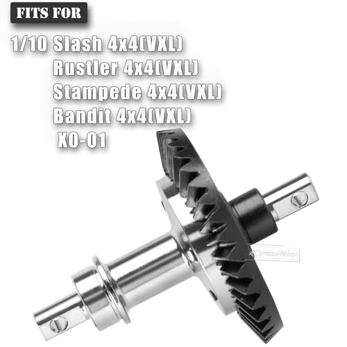 13-37T Differential Gear w/Slipper Clutch Upgrades Part for 1/10 4WD Slash 4x4,Rustler 4x4,Stampede 4x4,Bandit 4x4,XO-1,Steel Front Rear Gearbox Gears