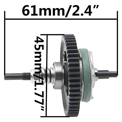 Steel 6878 Differential Gear Slipper Clutch 54T 32P Spur Gear with 15T/17T/19T Pinions Gear Sets Compatible with Traxxas Slash 4X4 / Stampede 4X4 / Rustle 4X4 1/10 RC Car