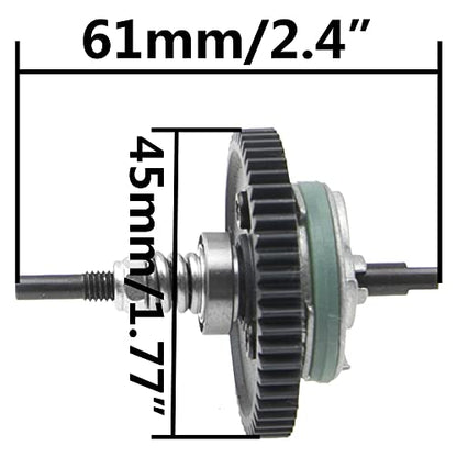 Steel 6878 Differential Gear Slipper Clutch 54T 32P Spur Gear with 15T/17T/19T Pinions Gear Sets Compatible with Traxxas Slash 4X4 / Stampede 4X4 / Rustle 4X4 1/10 RC Car
