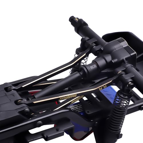 Hobbypark Brass High Clearance Links Set & Full Clearance Steering Link Steering Rod Tie for TRX4M Upgrades Parts, Replacement of 9742R Suspension Links, Compatible with Bronco Defender