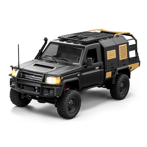 ARRIS MN82S 1/12 Toyota LC79 RC Rock Crawler 4WD RTR Truck | Realistic LC79 Body, LED Lights, Full Proportional Control, Trail Ready Design - color: Mn82s-black