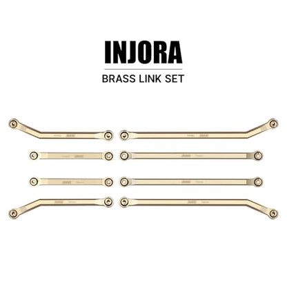 INJORA Brass High Clearance 4 Link Set for 1/24 SCX24 Gladiator Power Wagon - color: Brass