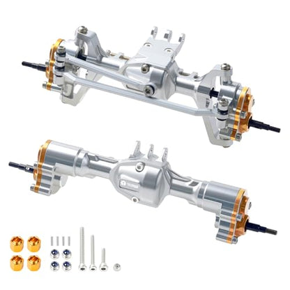 Aluminum +4mm Extended Front Rear Portal Axles Set Assembly for Redcat Ascent-18 1/18 Scale RC Crawler Upgrades