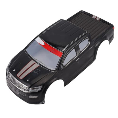 Vikye 1/10 RC Car Body Shell, Lightweight Replacement Cover Case with Clear Patterns, for 26cm Wheelbase On Road Cars (Black) - color: Black