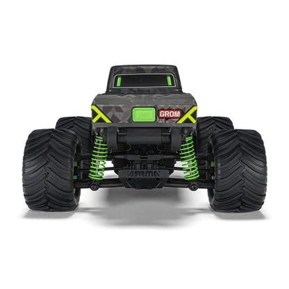 ARRMA 1/16 Quake GROM 4X4 RTR Brushed Monster Truck, Green | RC Truck, Battery & Charger Included, ARA2137T2 - color: Green