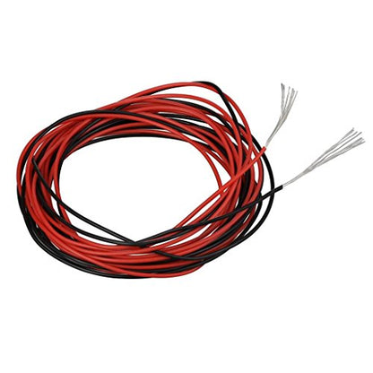 BNTECHGO 30 Gauge Silicone Wire red and Black Each 10ft Flexible 30 AWG Stranded Tinned Copper Wire - size: 30 gauge silicone wire 10ft and 10ft