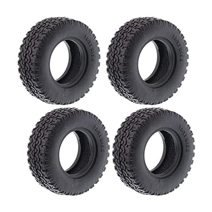1.55 inch Tires Rubber Tyres for 1:10 RC Crawler Car D90 TF2 Tamiya CC01 LC70 MST JIMNY 90069 (78mm, A) - color: 78mm, A