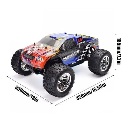 1/10 Nitro RC Truck for Adult RTR 80KM/H Fast Nitro Gas Power Car High Speed Off Road Climbing Vehicle Gas-Engine 4WD Remote Control Truck Hobby Racing, Oil-Powered Short Course Rally Crawler