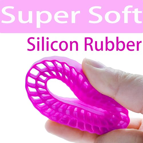 4PCS Silicone Rubber Inserts Foam for 58-64mm (2.4” OD) 1.0 Tires, RC Car Tire Inserts for TRX4M SCX24 1/18 1/24 Crawler Tires (Purple) - color: 1.0in Gjltnc-purple