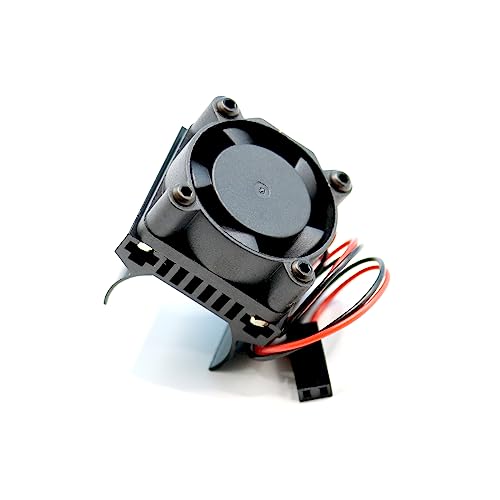 New Alloy Trx4m Motor Cooling Fans for 1/18 TRX4M Motor Heatsink Fan Upgrades Black