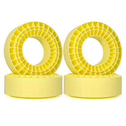4PCS RC Silicone Tire Inserts for 1/10 Crawlers 132-134mm 2.2" Tire | Soft Silicone Rubber Peplaces Foam.Waterproof Provides Traction & Sidewall Support Fits 2.2" Tires