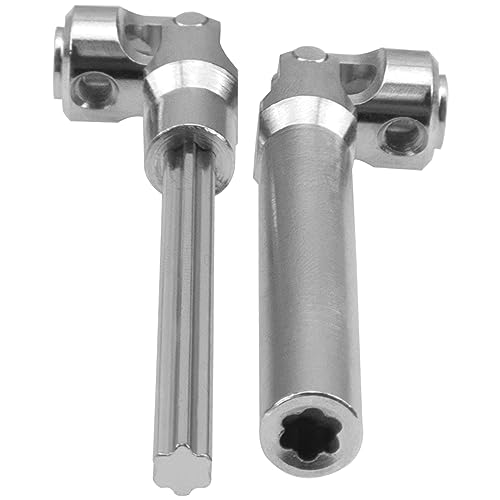 2Pcs Vgoohobby Universal Drive Shaft RC Crawler Driveshaft Compatible with Traxxas TRX4 Axial SCX10 AXI03007 Redcat Gen7 RC4WD D90 TF2 1/10 RC Crawler Car (Silver,104-139mm) - color: Silver, size: 104-139mm
