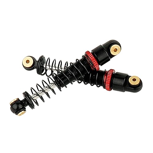 4PCS 40mm shocks Damping Shock Absorber Damper for 1/24 Axial SCX24 AXI90081 RC Crawler Car Upgrade Parts (Black) - color: Black
