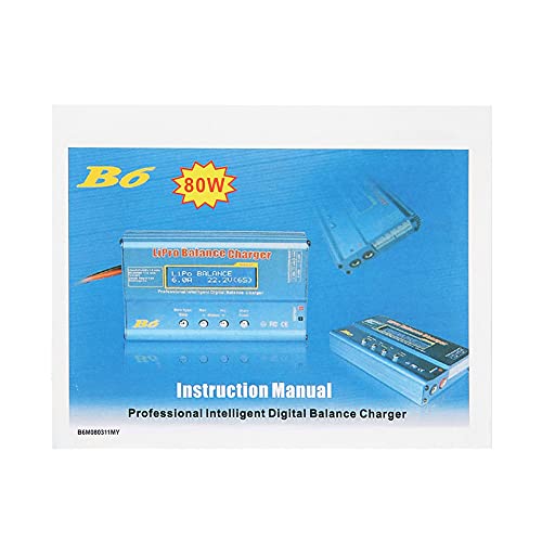 Elprico Balance Charger,B6 80W RC Digital Balance Charger Discharger with LCD for LLiPo NiMH RC Battery(#1, Pisa Leaning Tower Type)