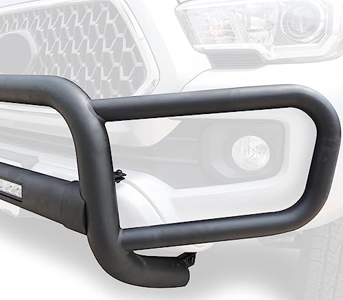 Black Horse - MODULAR BEACON FRONT RUNNER Bumper Guard With 20” LED Lights Textured Black Compatible with 2005-2021 Nissan Frontier-BFRN10