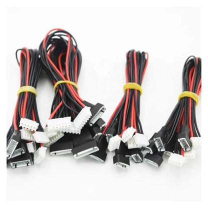 Jst-xh 2S 3S 4S 6S 20cm 22awg Silicone Wire Lipo Balance Wire Extension Charged Cable Lead Cord for RC Battery Parts Upgrade Replacement Use RC Car DIY Parts(4s) - size: 4s