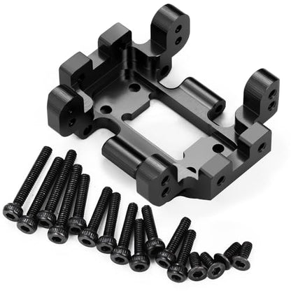 MOHERO RC Car CNC Center Skid Plate for 1/18 RC Rock Crawler Ascent 18 Upgrade Part (Black) - color: Black