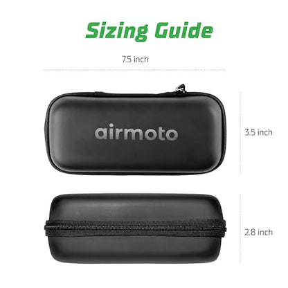 Airmoto Carrying Case for Handheld Tire Inflators, Container Only | Durable Hard Case with Mesh Pocket for Accessories – Compatible with Most Handheld Inflators