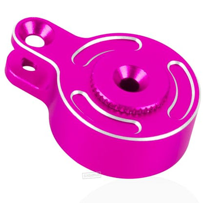 RC Servo Saver Set 25T Upgrades Part for 1/10 Big Rock 3S BLX,Granite/Senton 3S BLX & Mega 550,Kraton/Outcast 4S BLX,1/8 Typhon 3S BLX& Mega 550,Alloy Fixed Link Steering Servo Saver,Pink - color: Pink-1 Set