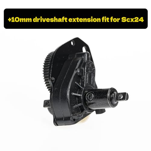 RampCrab +10mm Drive Shaft Extenders for SCX24, FCX24, 1/24 RC Crawler Car Upgrade Parts, 10 Pcs
