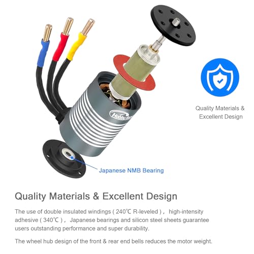 Waterproof S3650 3900KV Brushless Motor 3.175mm Shaft with 60A Brushless ESC Electric Speed Controller Combo Set with Heatsink and Programming Card for 1/10 Remote Control Car Truck, Red - size: 3900KV Motor&60A ESC&Heatsink&Programming Card