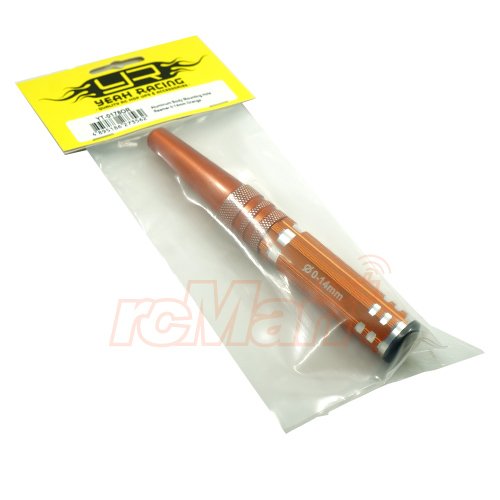 Yeah Racing Aluminum Body Mounting Hole Reamer 0-14mm Orange #YT-0178OR