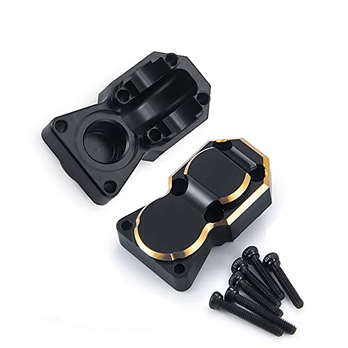 RC-Hub 2Pcs Brass Diff Cover Front & Rear Axles Cover for 1/24 Axial SCX24 AXI90081 AXI00001 C10 AXI00002 - color: Brass Diff Cover