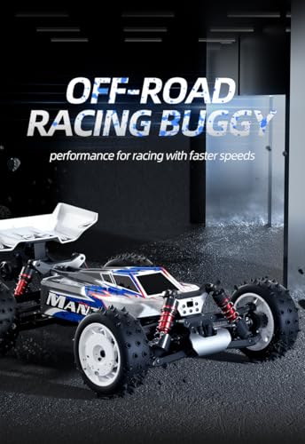 1/16 Scale 4WD RC Off-Road Truck, 70KM/H Brushless Remote Control Car with Full Proportional Steering, All-Metal Bearing Gear Vehicle Model for Hobbyists
