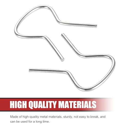 10 PCS Car Window Crank Handle Retainer Clips, Metal Retaining Clips Assortment, Door Window/Glass Lifter Crank Handle Spring Clip, Universal for Most Cars (Silver)