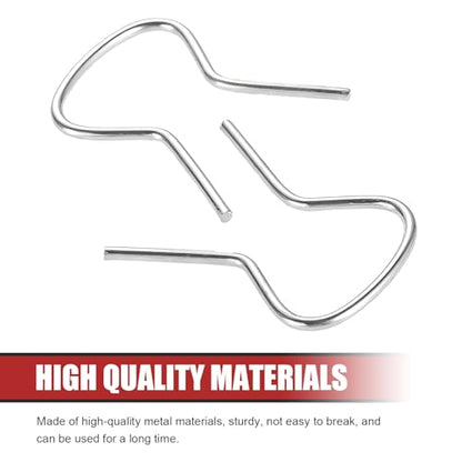 10 PCS Car Window Crank Handle Retainer Clips, Metal Retaining Clips Assortment, Door Window/Glass Lifter Crank Handle Spring Clip, Universal for Most Cars (Silver)