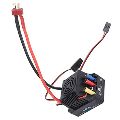 VBESTLIFE 80A Brushless ESC, RC 80A Brushless ESC Electronic Speed Controller for 1/8 RC Car Upgrade Parts