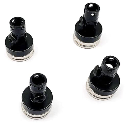FainWan 4PCS RC Magnetic Body Post,Alloy Magnetic Stealth Invisible Body Shell Mount Column Compatible with H-S-P Red-cat Hi-Moto Tra-xxas SCX10 4WD 1/10 RC Car (Black)