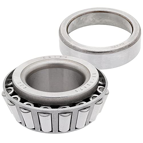 [4-Sets] 8,000 lbs Trailer Axle Bearing Kit, Outer Bearing 02475/02420 (1.25'' ID), Inner Bearing 25580/25520 (1.75'' ID) with Grease Seal 10-36 and 10-10 for 8000# Axles.